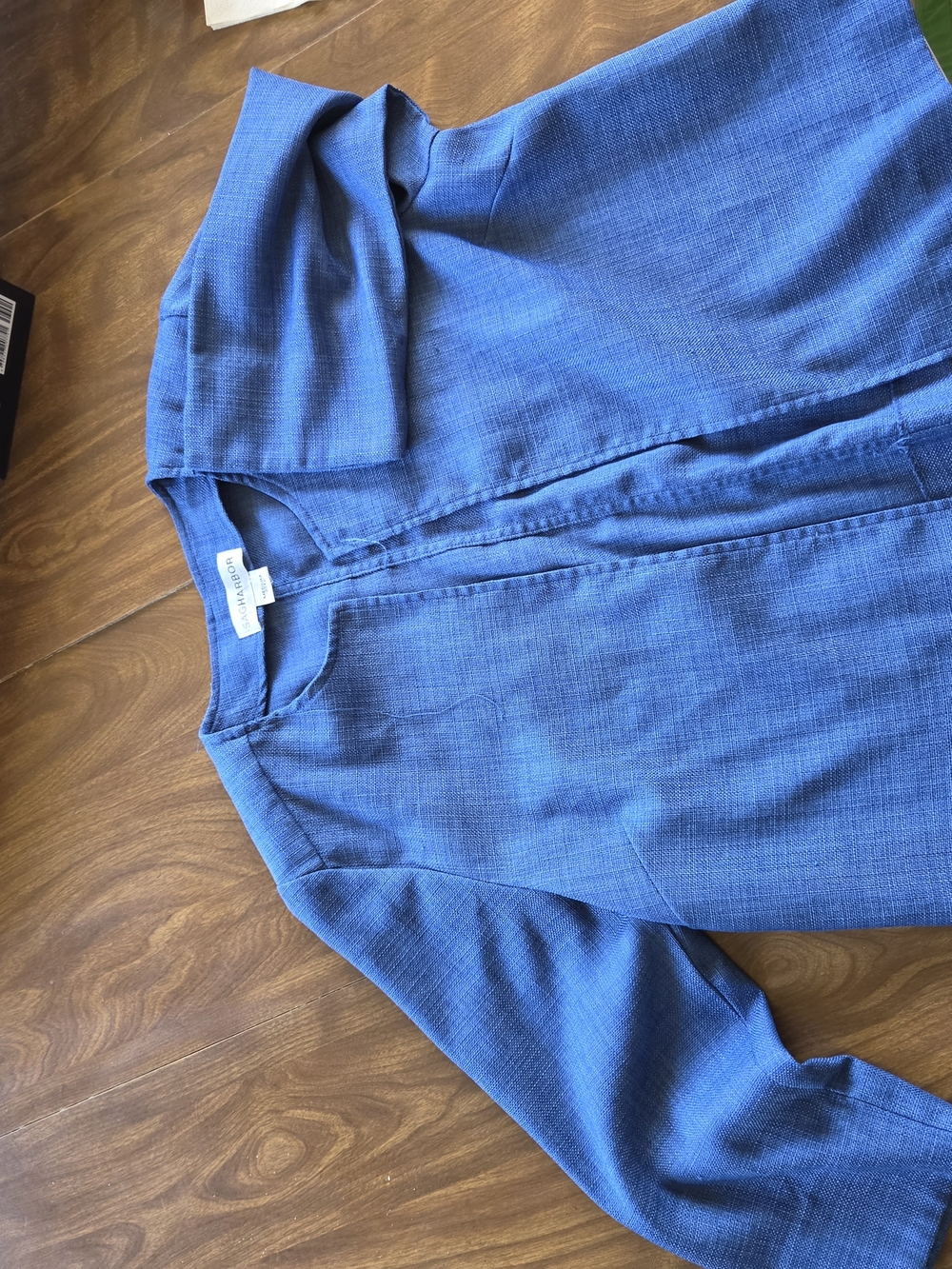 Sag Harbor Royal Blue Open-Front Layering Jacket